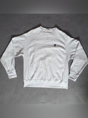 Vintage Champion Reverse Weave Men's Gray Crewneck Sweatshirt Size M